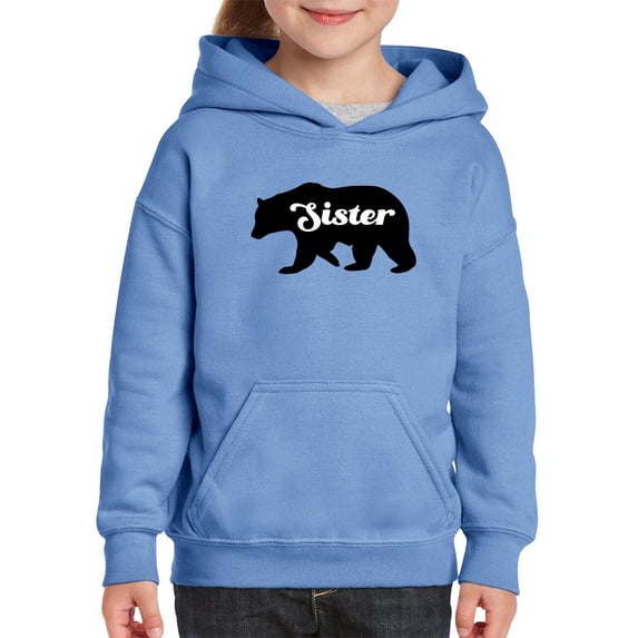 Sister Bear Hoodie Juniors -Smartprints Designs, x-Large