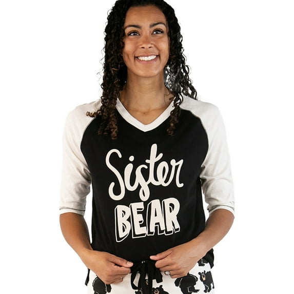 Sister Bear LazyOne Women's Leggings and Tees, Pajama Separates, Cozy Loungewear for Women (SMALL)