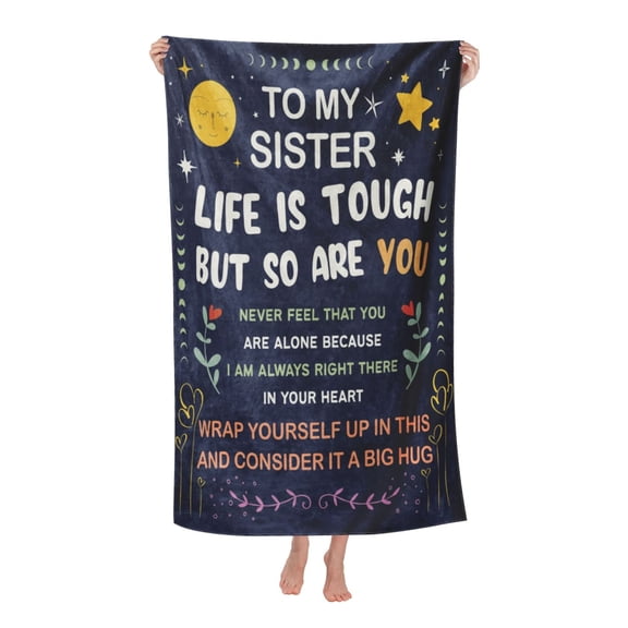 Sister Birthday Gifts Bath Towel Soft and Highly Absorbent for Adults