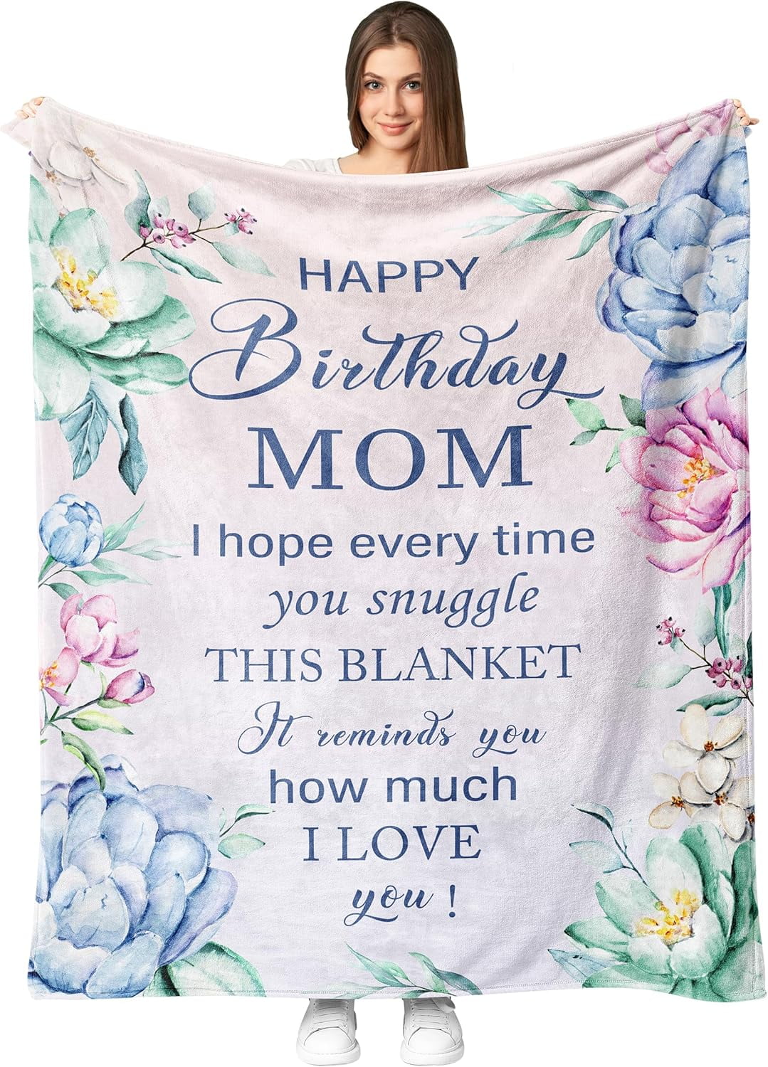 Sister Birthday Gifts - Birthday Gift for Sister from Brother Sister - Happy Birthday Sisters Throw Blanket