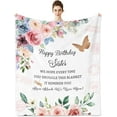 thumbnail image 1 of Sister Birthday Gifts from Sister, Birthday Gifts for Sister Blanket 60x50 Inches, Birthday Gifts for Sister from Brother, Happy Birthday Gifts for Women Sister, Unique Sister Birthday Gifts Ideas, 1 of 6