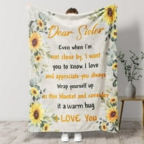 Sister Birthday Gifts,Sister Gifts Throw Blanket,Birthday Gifts for Sister, Sisters Gifts from Sister Soft Blanket 60 * 50in