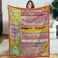 thumbnail image 1 of to My Sister Blankets,Best Sister Ever Gifts Throw Blanket with Words,Thanksgiving,Christmas,Birthday Gifts from Sister,Lightweight Blankets for Bed Sofa Livingroom 50"X40", 1 of 5