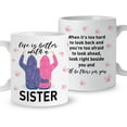 thumbnail image 1 of Sister Coffee Mug Gift, Life Is Better With a Sister, Christmas Birthday Graduation Gift for Sister, Friendship Mug Gift for Women Best Friends Bestie BBF, Ceramic 11oz, 1 of 1