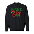 thumbnail image 1 of Sister Elf Phrase Sweatshirt Women -Image by Shutterstock, Female Large, 1 of 4