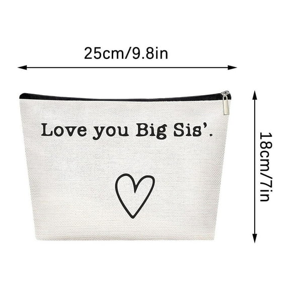Sister Ever Sister Gift Missing You Send Love Makeup Case Toiletry Bag Gift for Friend Makeup Bag for Friend Gifts