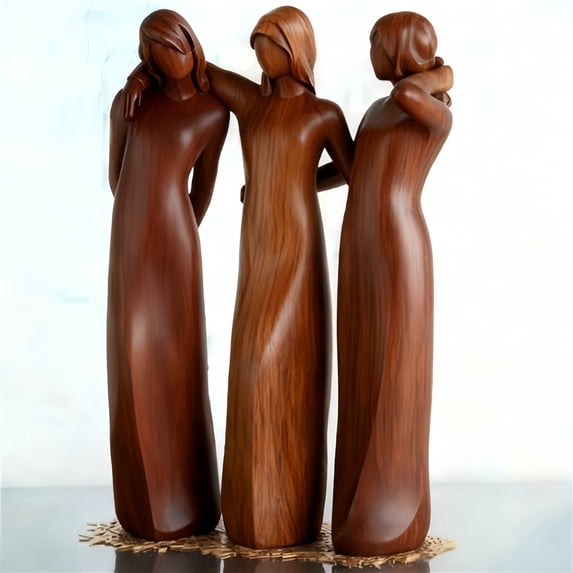 Sister Figurine Sister Statue Sisters by My Side, Celebrates Friendships Sisters Sculpture, Friend Birthday Gifts for Women, Special Christmas Friendship Day Present for Besties Female