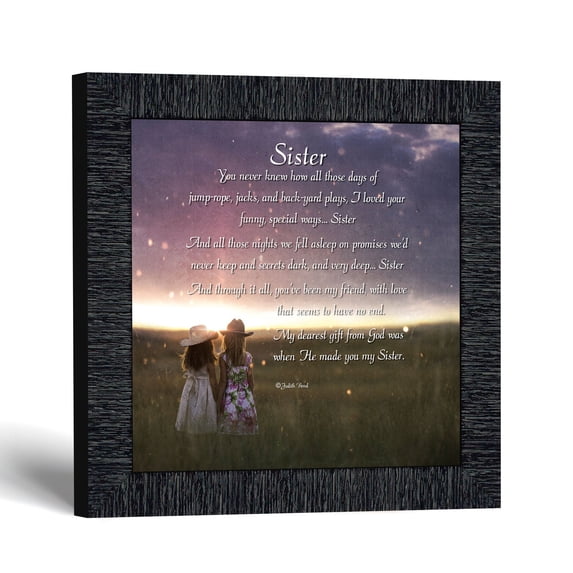 Sister Poem Picture Frame, Sentimental Keepsake Gift for Her