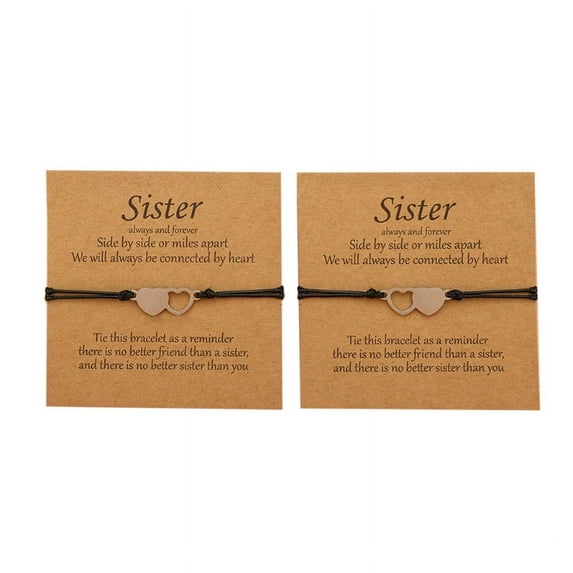 Sister Friendship Bracelet Set Best Friend Matching Jewelry Gift