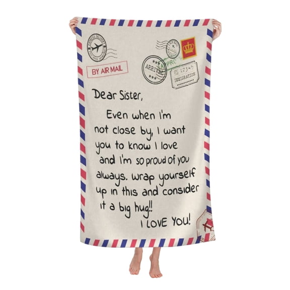 Sister Gifts Bath Towel Soft and Highly Absorbent for Adults