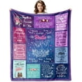 thumbnail image 1 of Sister Gifts Blanket, 60x50 Inches, Polyester, Lightweight, Flannel, Checkered, for Women, Christmas, Birthday, Anniversary, Mothers Day, to My Sister, 1 of 5