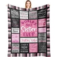 thumbnail image 1 of Sister Gifts Blanket , Sister Birthday Gifts from Sister, Big Sister Gift, Bestie Gift for Sister, Sister Gift Idea, Graduation Gifts for Sister, Sister Throw Blanket, Soul Sister Gift, 1 of 8