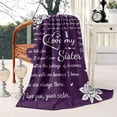 thumbnail image 1 of Sister Gifts Blanket, Sister Christmas Gifts from Sister,I love My Sister Best Sister Throw Blankets for Birthday Gifts in Living Room Travel Bed 50"x60", 1 of 5