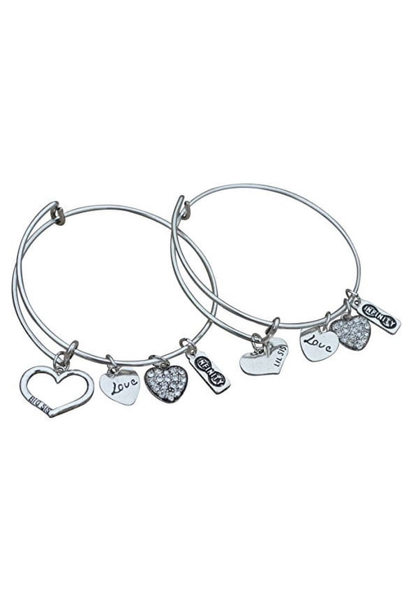 Sister Gifts- Sister Braclet Set- Sister Bangle Bracelet Set- Big Sister and Litttle Sister - Sister- Perfect Gift for Sisters