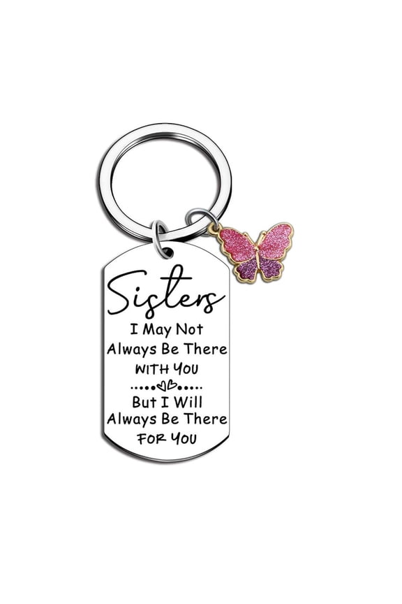 Sister Gifts from Sisters Big Little Sister Birthday Gift for Women Adult Unique Soul Sister Christmas Gifts Ideas for Girls Teens Keychain Best Sister ever Funny Womens Thanksgiving Key Ring