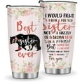 thumbnail image 1 of Sister Gifts From Sisters, Coffee Tumbler Mug Gift for Birthday Christmas Valentines Best Friend - 20oz Stainless Steel Slider Lid Insulated Car Home Office Funny Travel Cup, 1 of 6