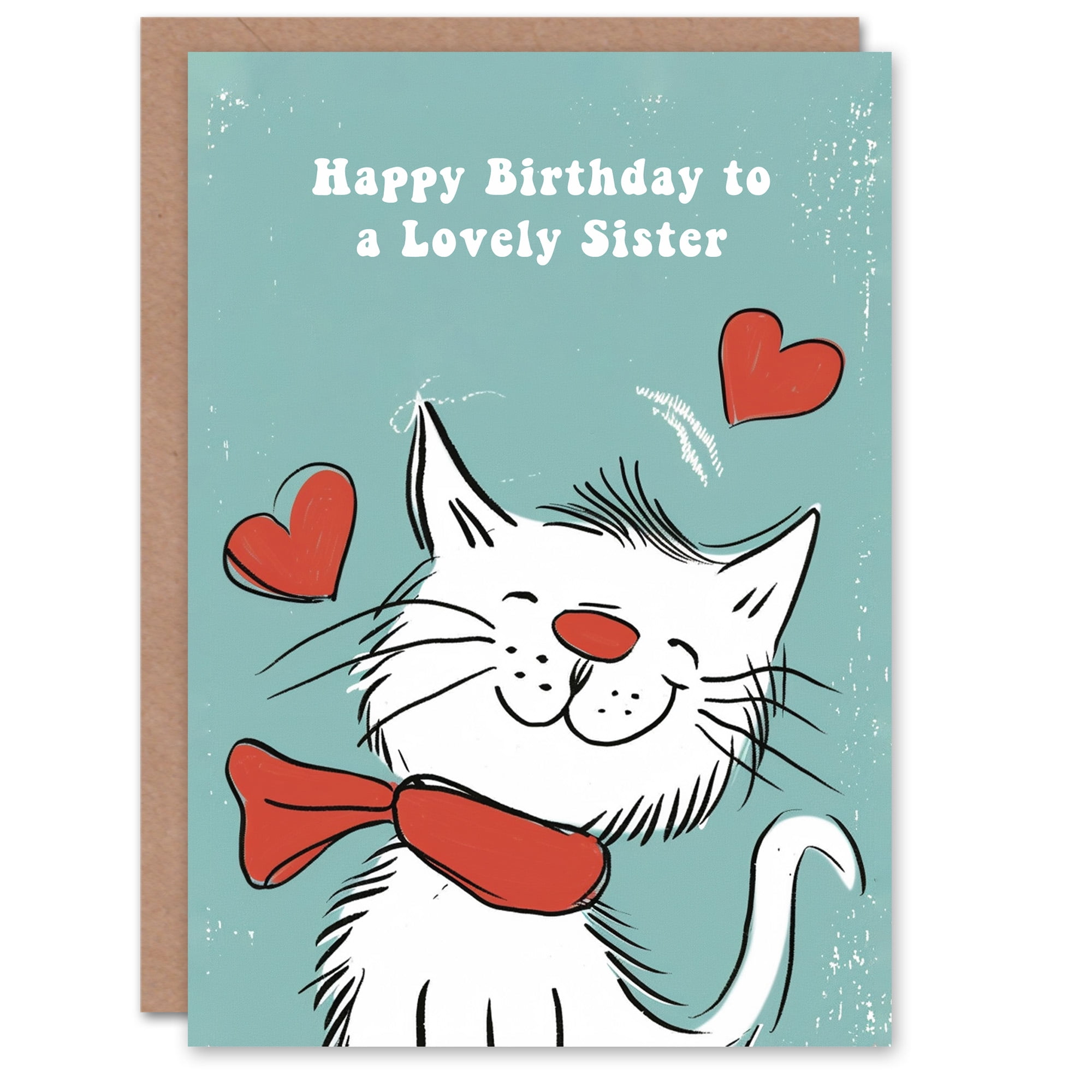 Artery8 Maniac Cat Grußkarte – Lustige Katzenkarte Für Geburtstag, Dankeschön, Blanko Innen, 17,5x12,5 Cm