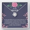thumbnail image 1 of Sister - Hope Love Knot Necklace, Sister Birthday, Friendship Gift, 1 of 9