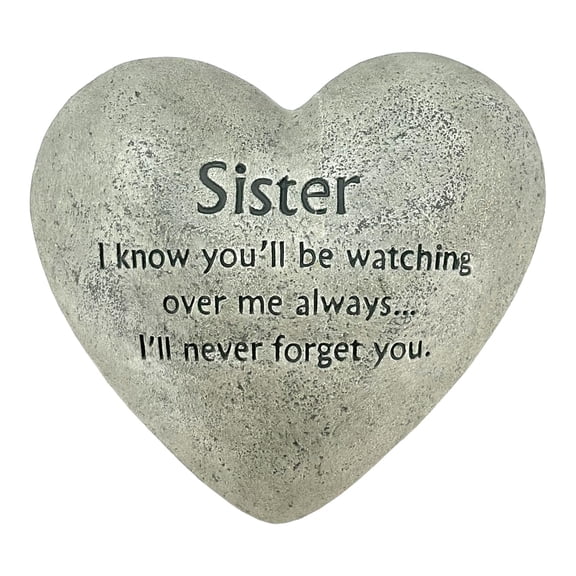 Gerson Heart Shaped Memorial Stone for Sister