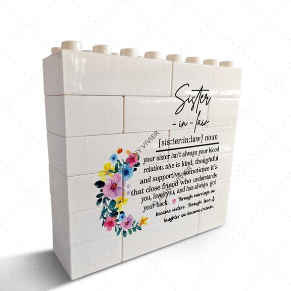 Sister-In-Law Gifts from Sister Brother Bonus Sister Gifts Sister-In-Law To Be Gifts Best Ever Sister-In-Law Birthday Christmas Wedding Gifts for Sister-In-Law Definition Decorative Signs