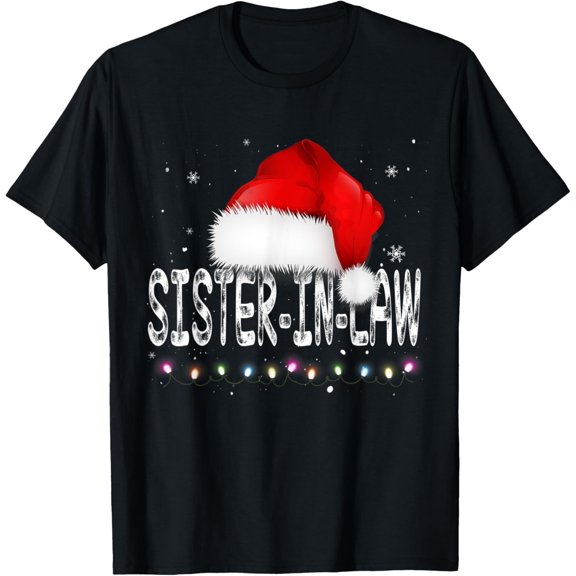 Sister-In-Law Santa Christmas Family Matching Pajamas Xmas T-Shirt