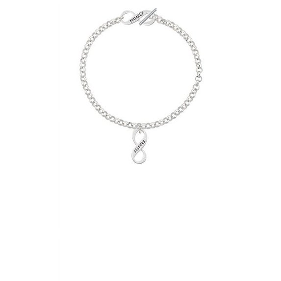Sister Infinity Sign Family Infinity Toggle Chain Bracelet