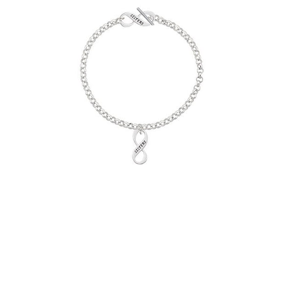 Sister Infinity Sign Sisters Infinity Toggle Chain Bracelet