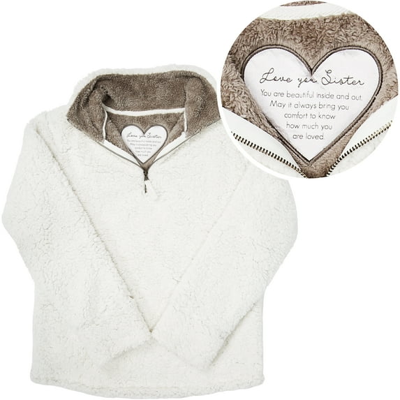 Sister - L Sherpa Pullover Sweatshirt