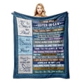 thumbnail image 1 of Sister in Law Birthday Gifts, Gifts for Sister in Law From Sister in Law Blanket 50"x60", Sister in Law Gifts for Women, Bonus Sister Gifts, Sister in Law Gifts Ideas for Wedding Christmas Mothers Day, 1 of 7