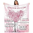thumbnail image 1 of Sister in Law Gifts Blanke,Sister in Law Birthday Gifts,Gifts for Sister in Law,Best Sister in Law Gifts for Women,Sister in Law Wedding Gift Ideas,Sister in Law Throw Blanket, 1 of 7