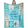 thumbnail image 1 of Sister in Law Gifts for Women, Best Sister in Law Birthday Gifts Ideas, Gifts for Sister in Law, Future Sister in Law Wedding Gifts, Sister in Law Blanket 50"x60", 1 of 6