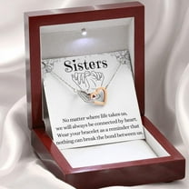 Sister Necklace Gift - Best Friend Necklace with Meaningful Message Card Inside, Perfect for Sister Birthday, Ideal Gift for Friends