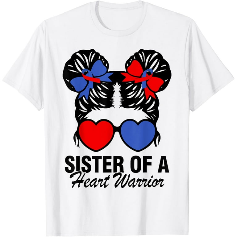 Sister Of A Heart Warrior Chd Awareness Shirt Sister Of A Heart Warrior Chd Awareness Shirt