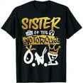 thumbnail image 1 of Sister Of The Notorious One Old School Hip Hop 1st Birthday T-Shirt, 1 of 5