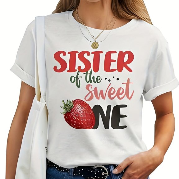 Sister Of The Sweet One Strawberry Birthday First Family Wo T-S1Hirt Seseable 32