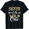 thumbnail image 1 of Sister Of The Wild One Zoo Themed 1st Birthday Party T-Shirt, 1 of 4