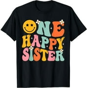 Sister One Happy Dude Dada 1st Birthday Family Matching T-Shirt