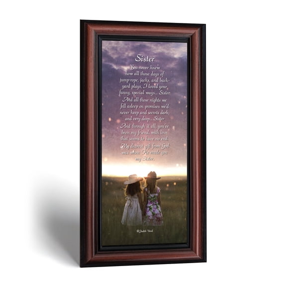 Sister Poem Picture Frame, Sentimental Keepsake Gift for Her