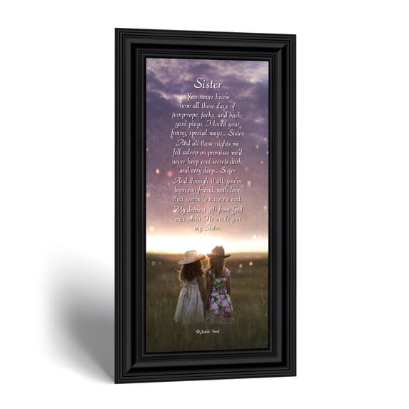 Sister Poem Picture Frame, Sentimental Keepsake Gift for Her