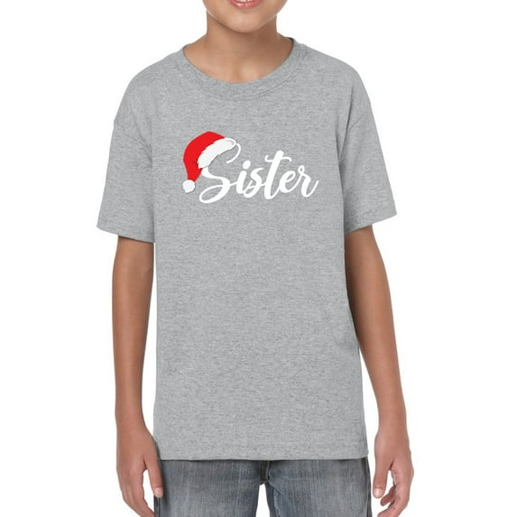 Sister Santa T-Shirt Juniors -Smartprints Designs, Large