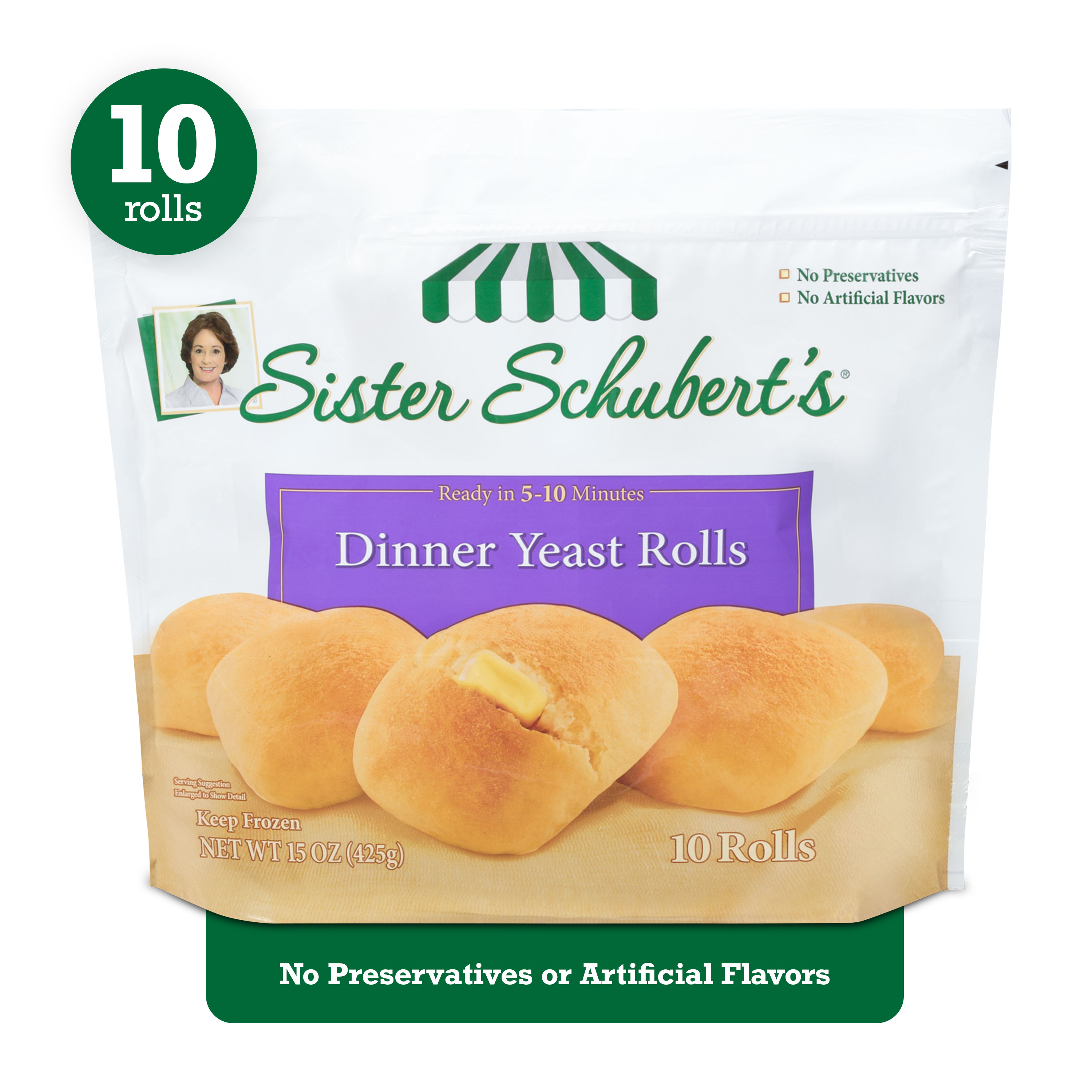 Sister Schubert's Dinner Yeast Rolls 10 Ct, 15 oz - image 1 of 9