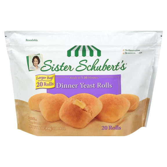 Sister Schubert's Dinner Yeast Rolls, 20 Count, 30 oz