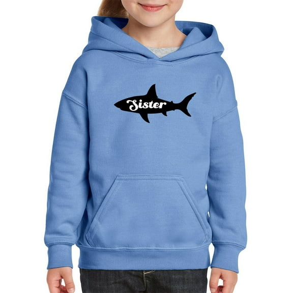 Sister Shark Hoodie Juniors -Smartprints Designs, Small