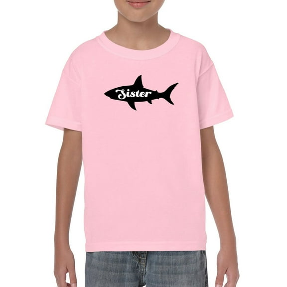 Sister Shark T-Shirt Juniors -Smartprints Designs,  Large