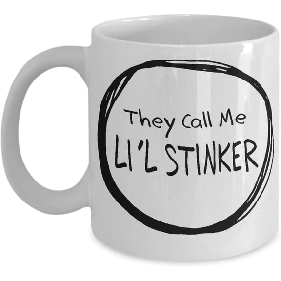 Sister Sibling Nickname Gift Mug They Call Me Li'l Stinker 15oz Coffee Tea Cup
