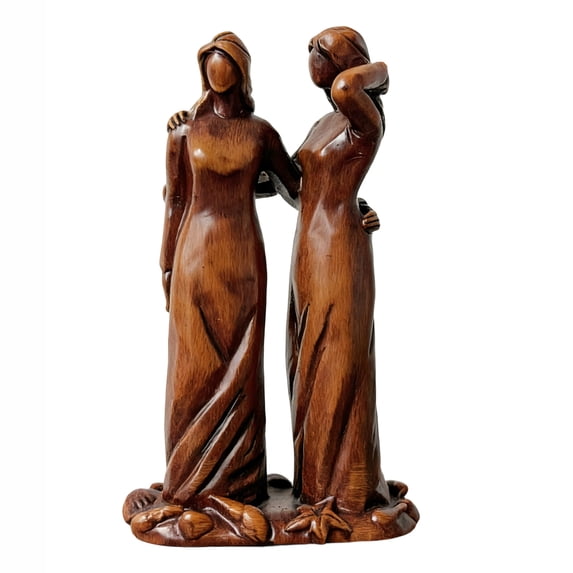 Sister Statue Sister Statues and Figurines Sisters by My Side, Celebrates Friendships Sisters Sculpture, Friend Birthday Gifts for Women, Special Christmas Friendship Day Present for Besties Female