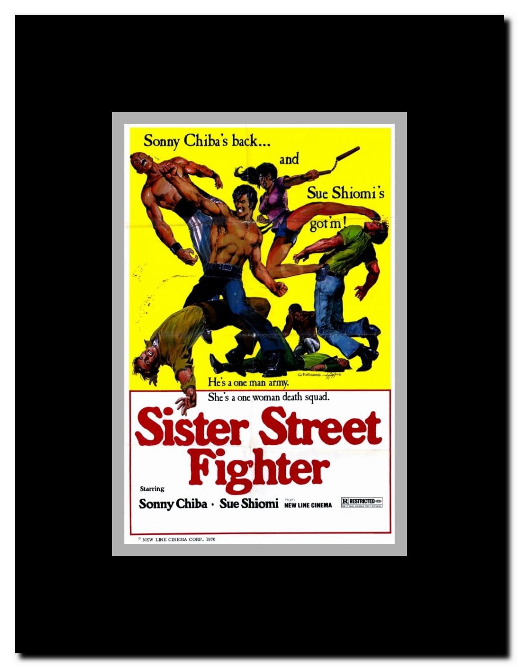 Sister Street Fighter Framed Movie Poster