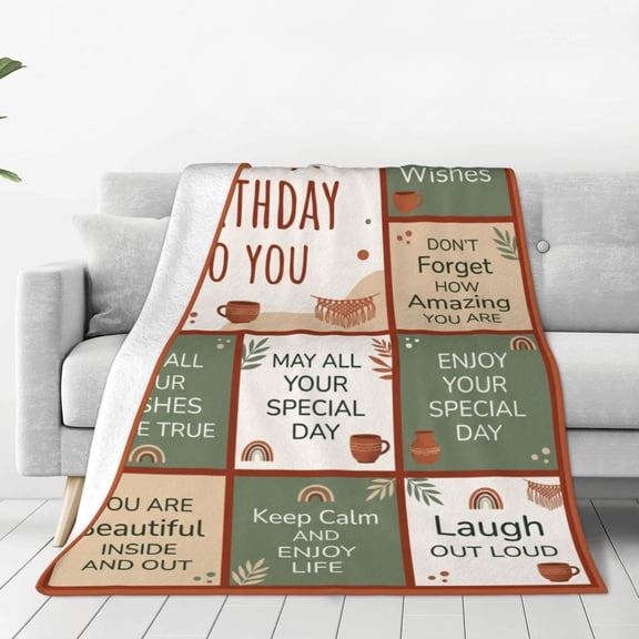 Sister Throw Blanket, Birthday Gift Throw Blanket for Women, Sister Birthday Present, Soft Flannel Cozy Blanket 50x40
