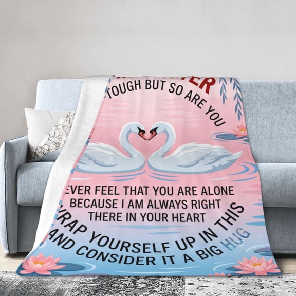Sister Throw Blanket Flannel Aesthetic Print Soft Warm Cozy All Season Home Decor for Couch and Bed 50x40