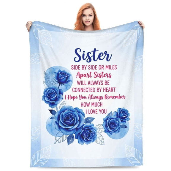 Sister Throw Blanket Sisters Gifts from Sister Sister Gifts Blanket Soft Cozy Warm Blanket for Sofa Couch 50x40